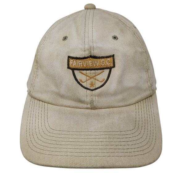 Fairview GC Skideback Baseball Cap Brown One Size Adjustable Dorfman Pacific - Picture 1 of 9